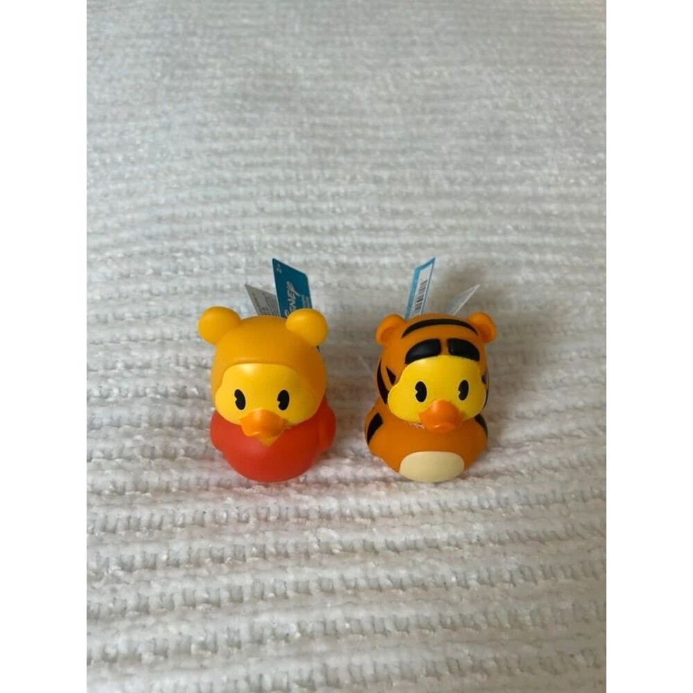 New Lot of Disney Winnie the Pooh & Tigger Rubber Duck Small Toys Duckalooz 3"